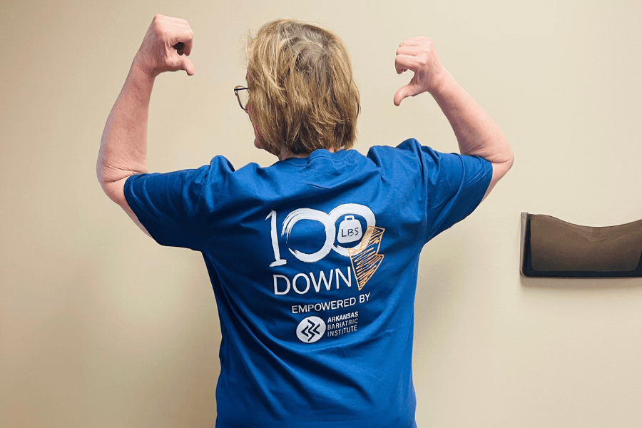 Empowered by Arkansas Bariatric Institute T-shirts - 100 pounds down!