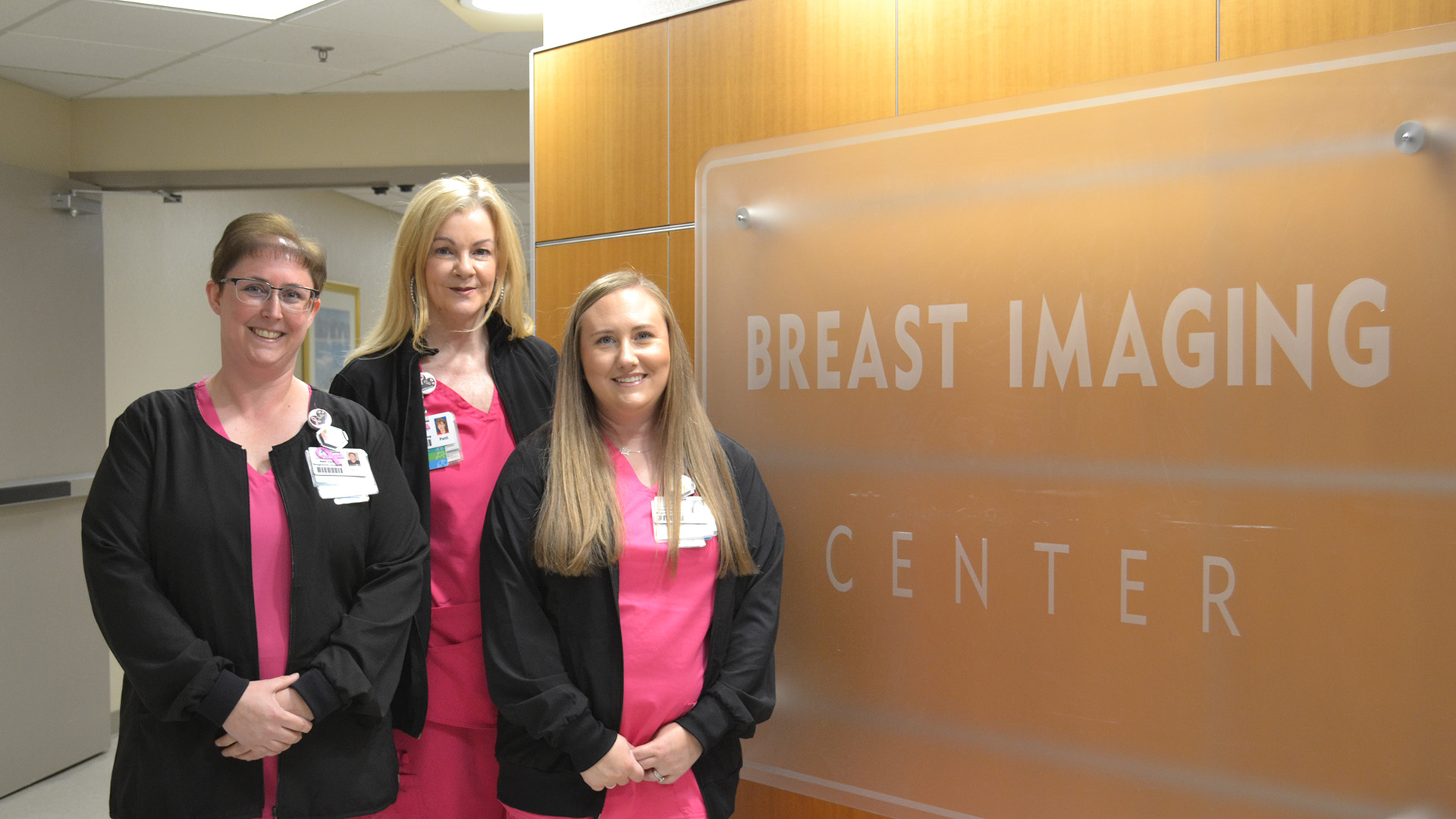 The team in the Breast Imaging Center provides compassionate care.